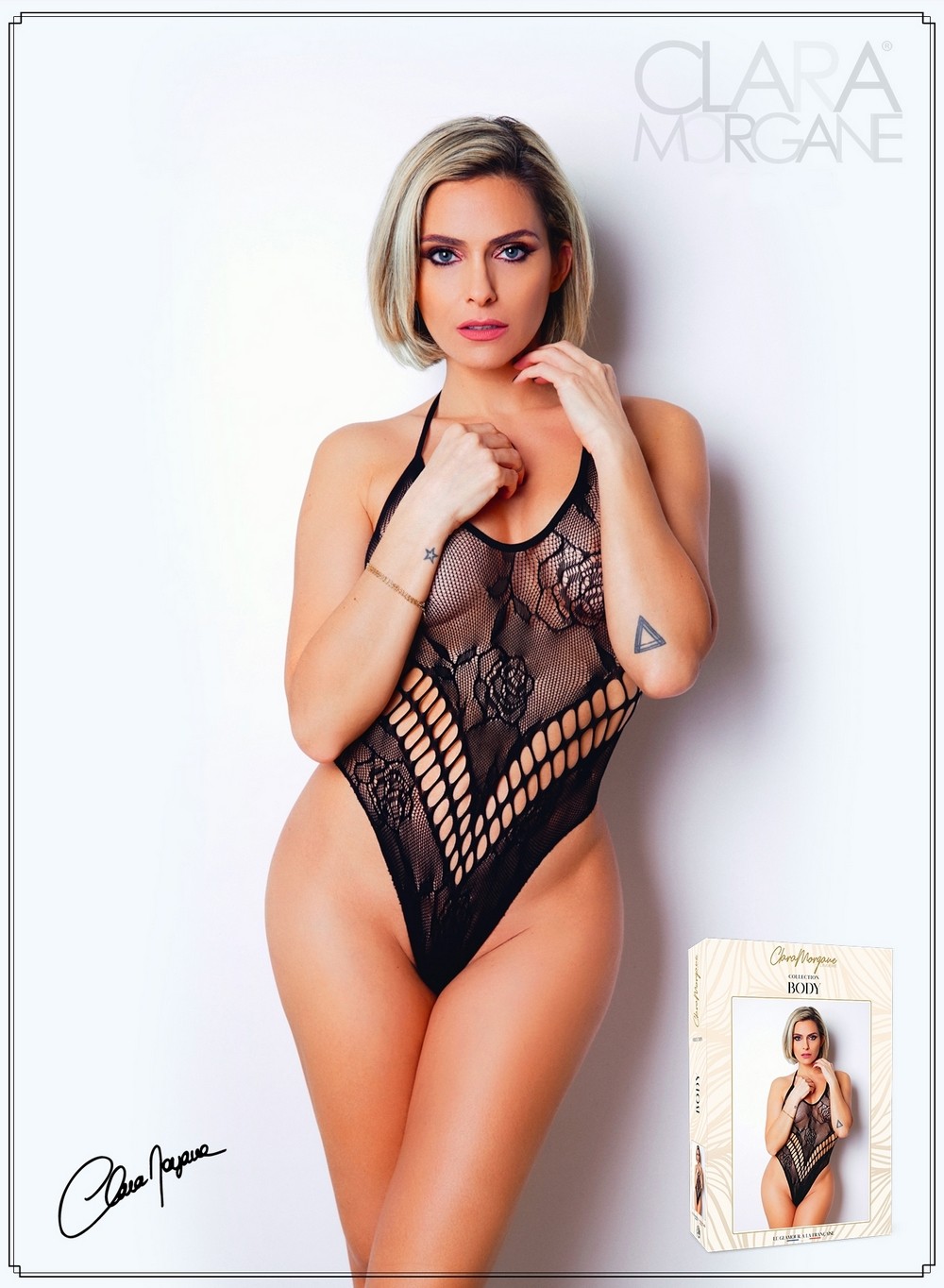 body nero pizzo trasparente effetto tanga scollo V schiena nuda elasticizzato sensuale elegante seducente invisibile sottoabiti lingerie aderente
