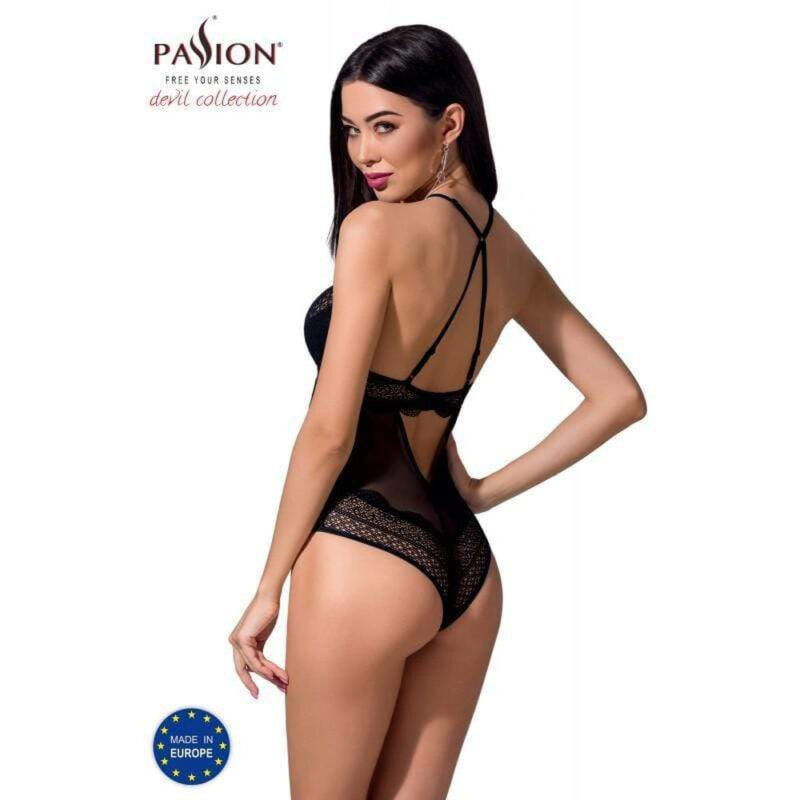 Corpo In Pizzo Nero Trasparente - immagine 2