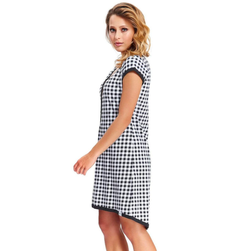 Camicia Da Notte Lunga Da Donna In Cotone - immagine 3