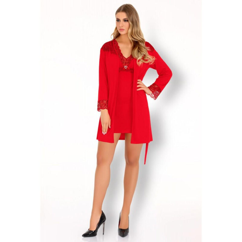 Camicia Da Notte Rossa Sexy - immagine 8