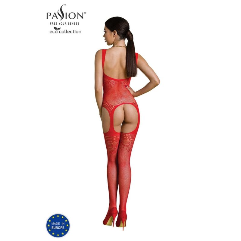 Bodystocking Eco Bs008 - Rosso - immagine 2