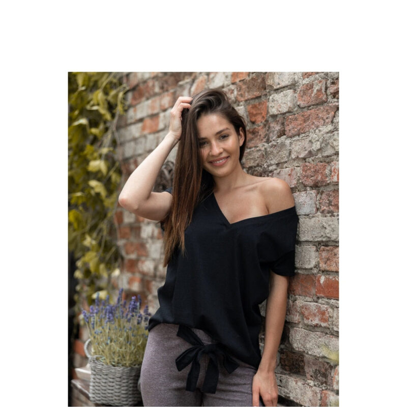 Set Pigiama Donna Nero - immagine 3