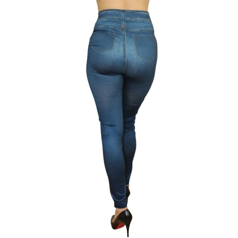 Nuovi Leggings Blu In Stile Jeans - Fd1012