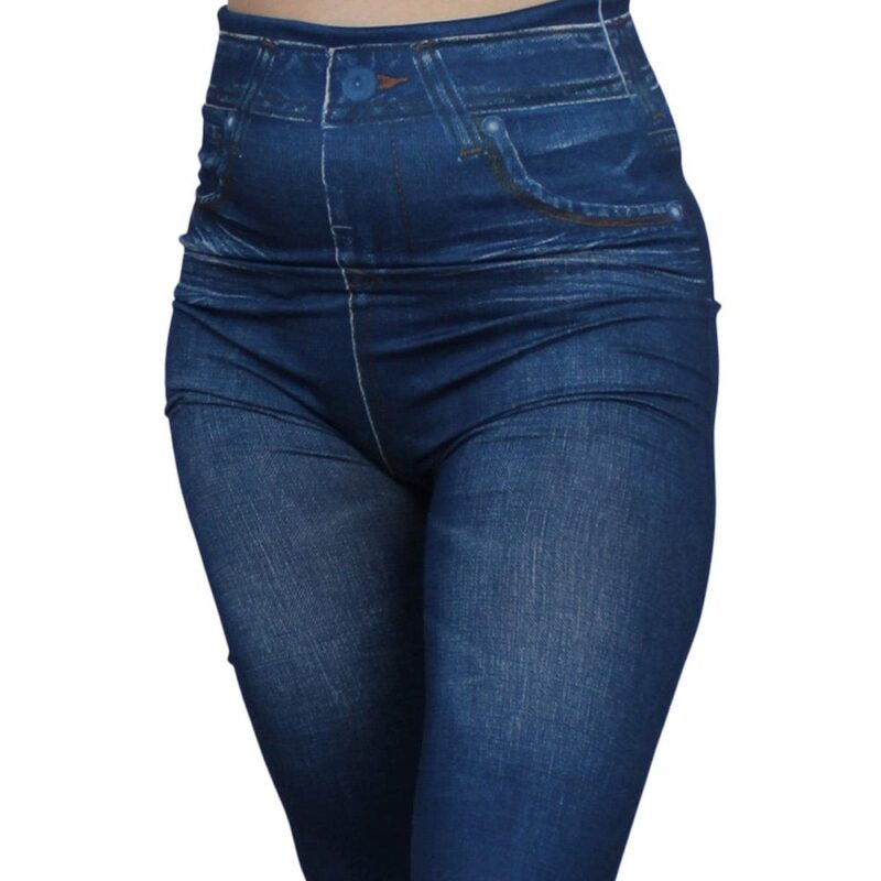 Nuovi Leggings Blu In Stile Jeans - Fd1012 - immagine 3