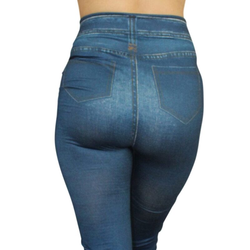 Nuovi Leggings Blu In Stile Jeans - Fd1012 - immagine 4