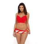 Costume Da Bagno Bustier Rosso