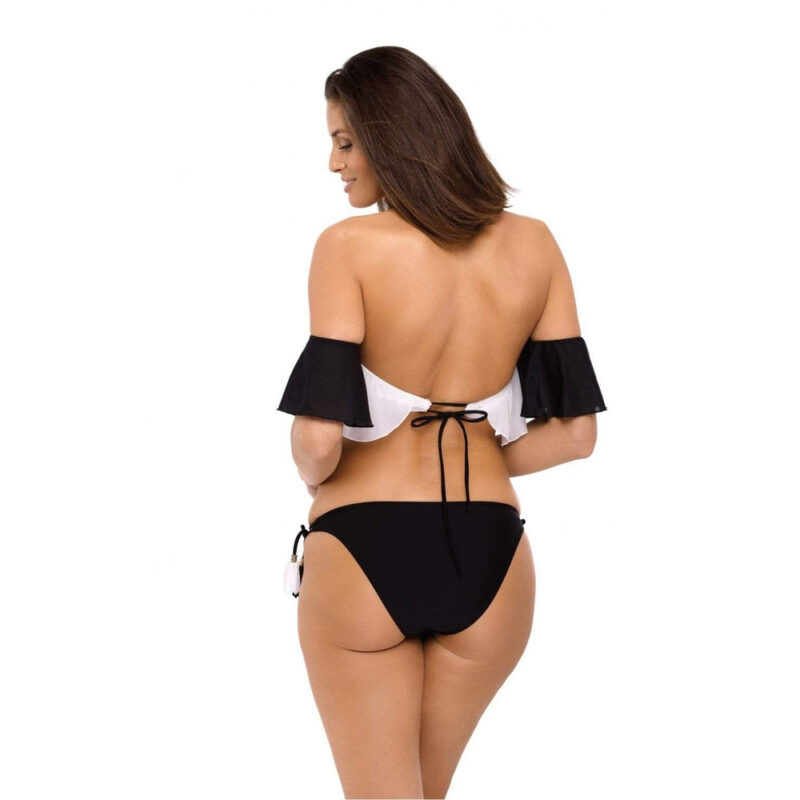 Costume Da Bagno Bianco E Nero - immagine 2