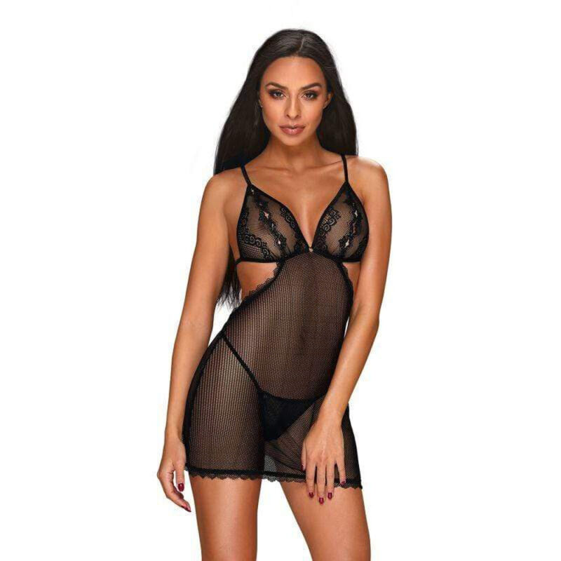 Babydoll Nero Corto