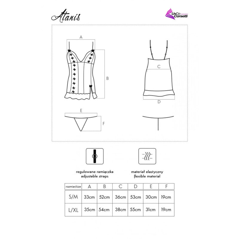 Camicia Da Notte Corta Da Donna In Raso - immagine 6
