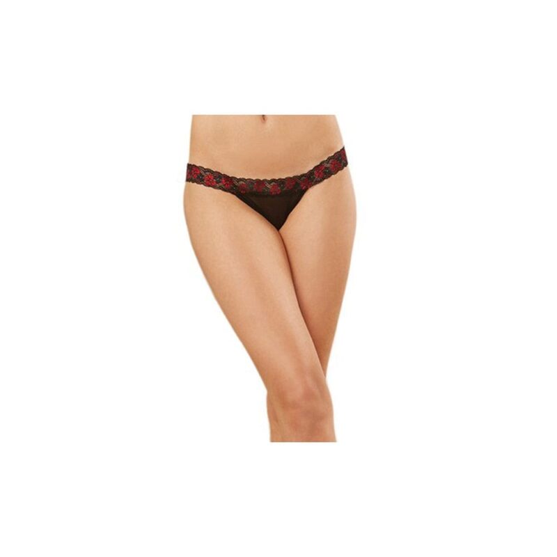 Mutandina In Pizzo E Spalline - Dg1424Blk - immagine 2