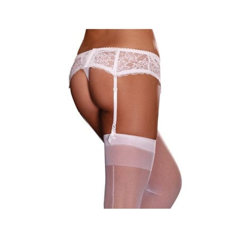 Reggicalze In Pizzo - Dg8735Wht - immagine 4