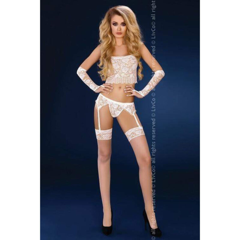 Biancheria Intima Da Donna In Pizzo Bianco - immagine 7