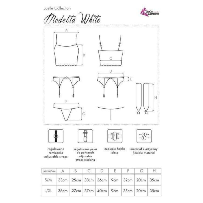 Biancheria Intima Da Donna In Pizzo Bianco - immagine 6
