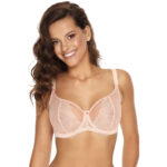 Reggiseno A Fascia Rosa Cipria