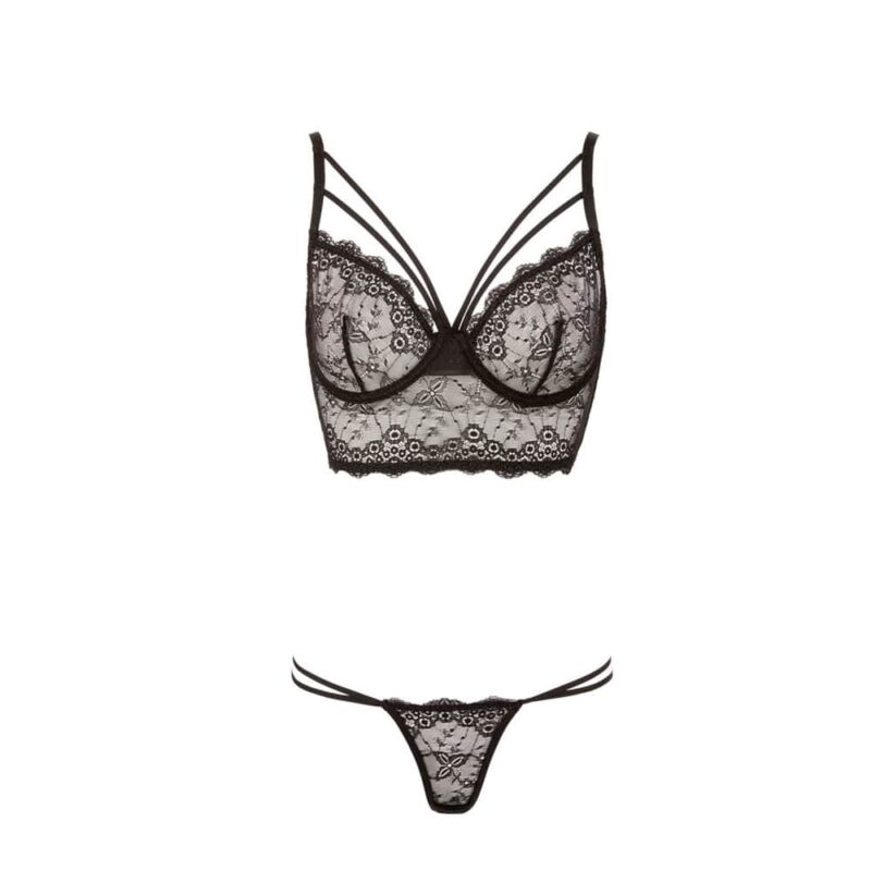 Reggiseno Con Ferretto In Pizzo Nero -Or2212846Blk - immagine 2