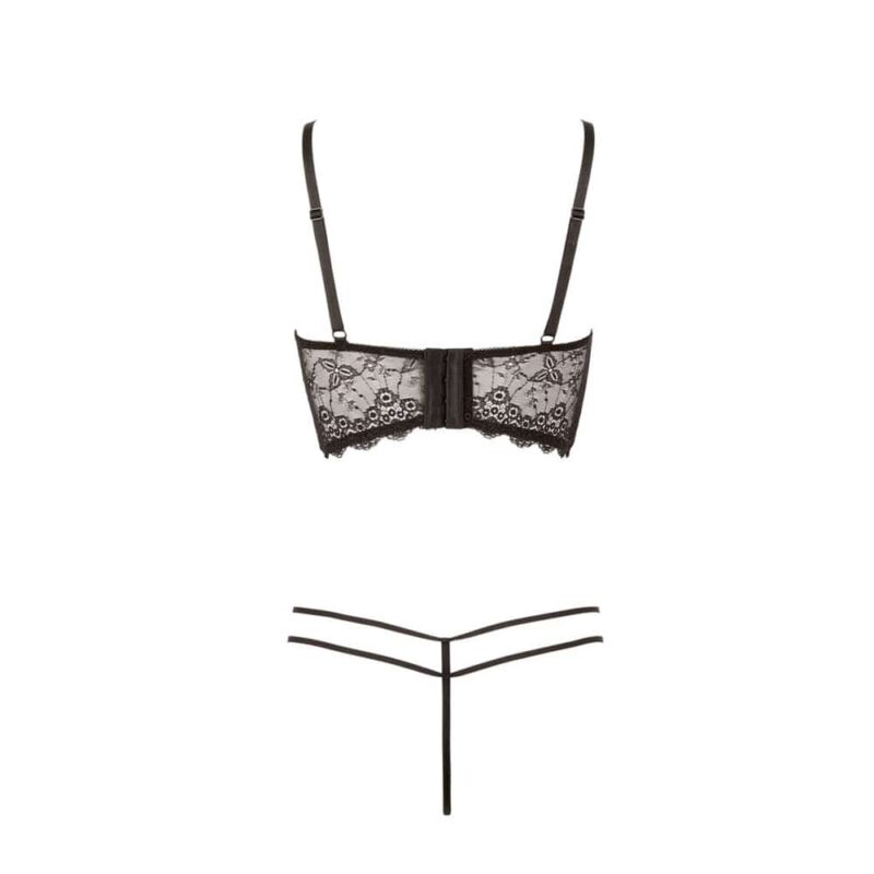 Reggiseno Con Ferretto In Pizzo Nero -Or2212846Blk - immagine 3