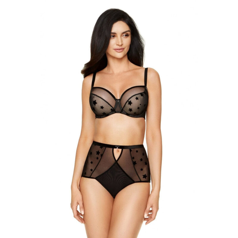 Reggiseno In Tulle Nero Trasparente