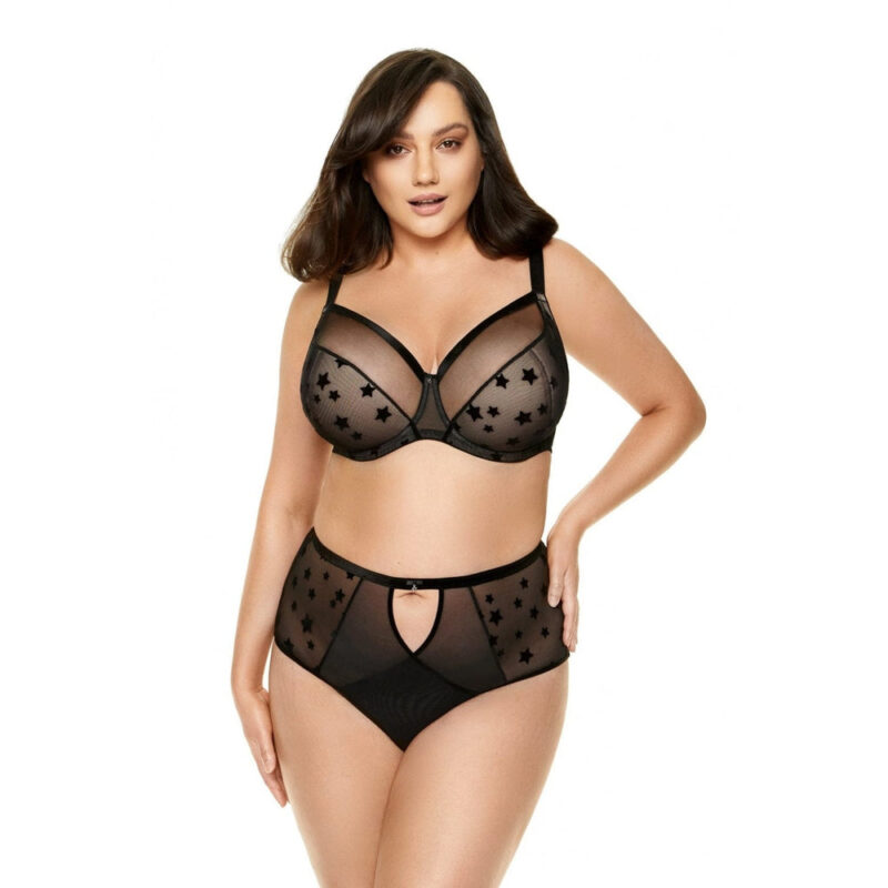Reggiseno In Tulle Nero Trasparente - immagine 3