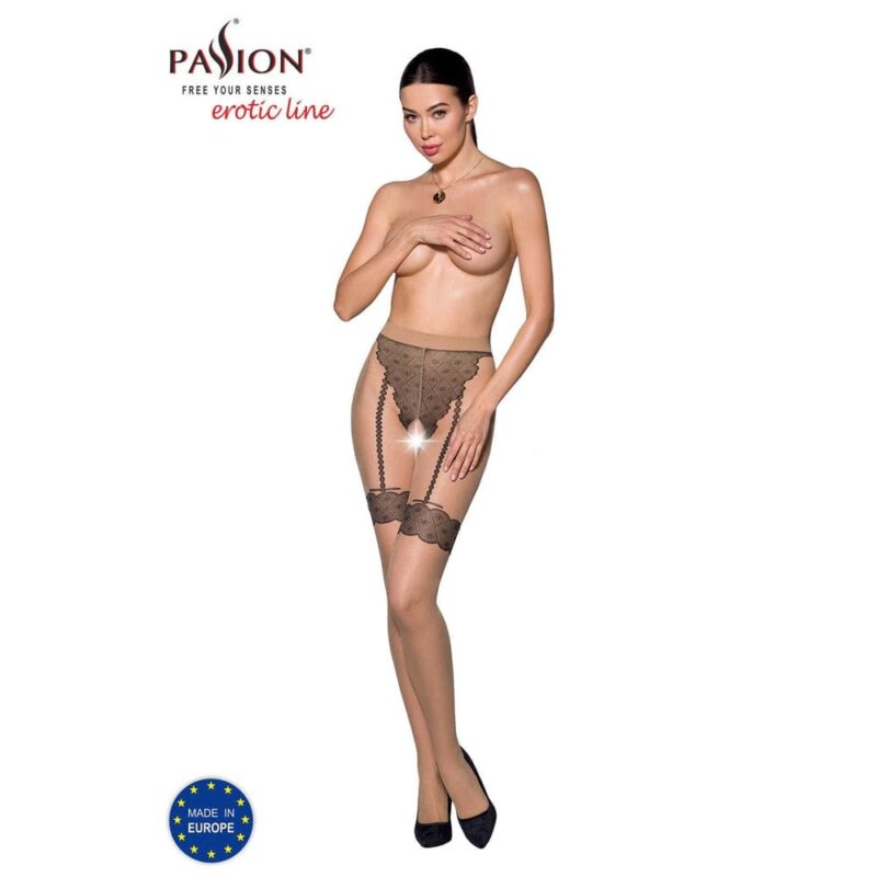 Tiopen 016 Collant Aperti 20 Den - Beige - immagine 6