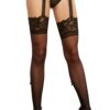 Collant effetto reggicalze nero pizzo fiocco raso raffinato elegante sensuale raffinata seducente femminile sofisticata