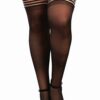 Calze velate taglie forti nylon elastiche giarrettiere righe eleganti femminili sensuale elegante raffinata seducente