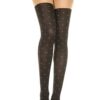 Collant fantasia effetto calze nere con pois bianchi eleganti raffinati sensuali per serate speciali