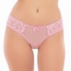 Mutandine rosa pizzo delicato rete fine design sensuale elegante raffinato femminile raffinata seducente sofisticata