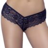 Perizoma in pizzo floreale nero elegante sensuale comfort vestibilità perfetta femminile raffinato delicato sottile