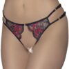 mutandine aperte pizzo floreale rosso nero trasparenti sensuali seducenti eleganti raffinate morbide leggere microfibra elastiche intimo femminili
