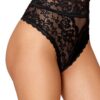 perizoma pizzo vita alta nero elegante sensuale italiano setoso elastico confortevole raffinato seducente cintura posteriore regolabile qualità premium