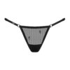 Jockstrap speciale anniversario nero tessuto trasparente cinghie regolabili elegante sensuale raffinata seducente femminile sofisticata