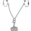 gioiello intimo metallo cromato argento pendente cuore strass chiusure labiali lunghezza127mm catena50mm materiale acrilico brillante sensuale elegante raffinato femminile sexy