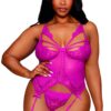 reggicalze rosa bustier perizoma pizzo floreale tulle elegante sensuale italiano raffinato classico regolabile confortevole sexy femminile lussuoso aderente