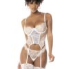 bustino pizzo ferretto Angelique sensuale elegante raffinato italiano modellante sostegno reggicalze removibili regolabili perizoma coordinato setoso morbido seducente