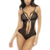 Body intimo nero pizzo fantasia spalline regolabili scollatura profonda elegante seducente sensuale raffinata femminile