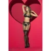 Set intimo nero pizzo reggiseno perizoma reggicalze eleganza sensualità femminilità sensuale elegante raffinata seducente