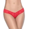 Perizoma rosso pizzo trasparente elegante sensualità femminile curve definite vestibilità perfetta sensuale raffinata seducente