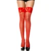 Calze velate rosse sensuali con fiocchi di raso sulle giarrettiere eleganti sensuale elegante raffinata