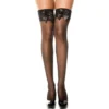 Calze velate nere eleganti con fiocchi di raso per look seducente raffinato esclusivo sensuale
