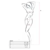 Bodystocking nero tuta rete elasticizzata taglia unica vestibilità perfetta sensuale elegante raffinata seducente femminile