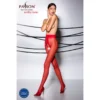 Collant aperti rossi 20 DEN sensuali eleganti linea Passion erotica femminilità sensuale elegante raffinata