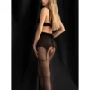 Collant aperto Delight Nero 20 DEN effetto reggicalze elegante seducente raffinato sensuale raffinata femminile