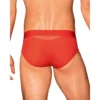 Slip uomo rosso Boldero aderente rete trasparente comfort sostegno elegante sensuale raffinata seducente femminile