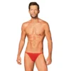 Perizoma uomo rosso string elegante moderno comfort massimo vestibilità aderente sensuale raffinata seducente femminile
