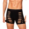 Boxer uomo nero M104 traforato tessuto elasticizzato design moderno audace sensuale elegante raffinata seducente