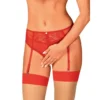 Dagmarie Culotte giarrettiera rossa pizzo elegante sensualità femminile raffinata sensuale seducente sofisticata lussuosa avvolgente