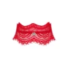 Collana pizzo rosso elegante romantica medaglione decorativo accessorio raffinato femminile sensuale raffinata seducente sofisticata