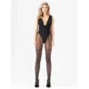Collant Stardust 40 den nero paillettes effetto reggicalze elegante sofisticato glamour sensuale raffinata seducente
