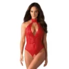 Body rosso pizzo elegante scollatura profonda design sexy raffinato femminile sensualità sensuale raffinata seducente