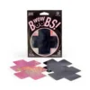 Copri capezzoli adesivi croce silicone nero rosa effetto perlato elegante sensuale raffinata seducente femminile